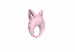 Эрекционное кольцо с вибрацией Lola Games MiMi Animals Kitten Kiki, нежно-розовое