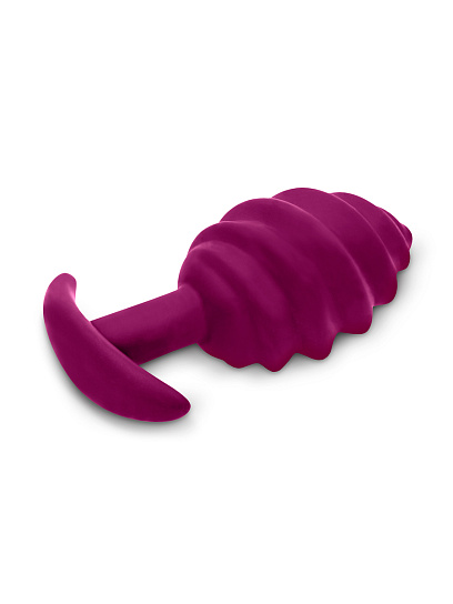 Витая анальная пробка Gvibe Gplug Twist, цвет малиновый