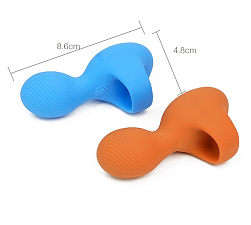 Мини-вибратор насадка на палец Magic Vibe, синий