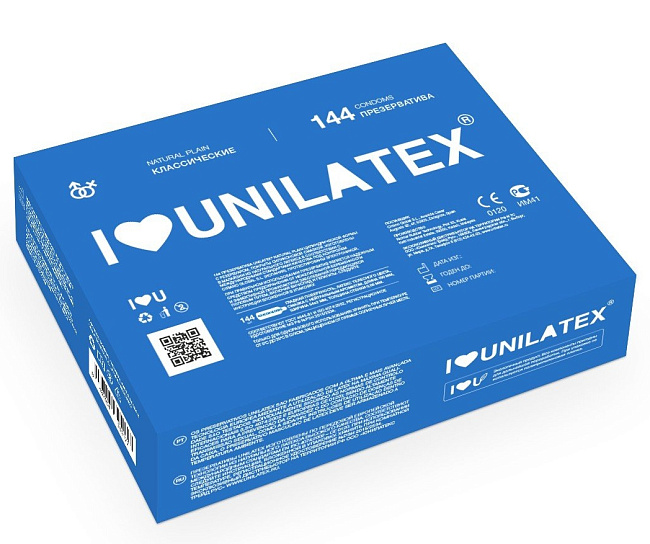Латексные презервативы Unilatex Natural Plain классической формы