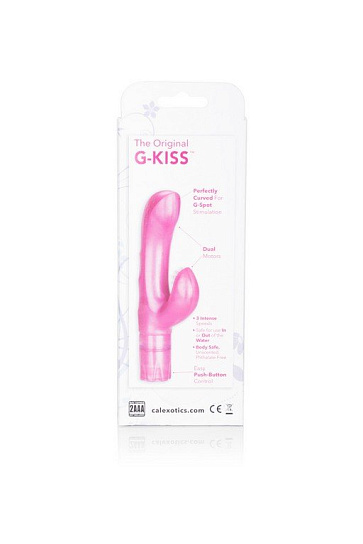 Вибратор со стимулятором клитора Silicone Butterfly Kiss Pink