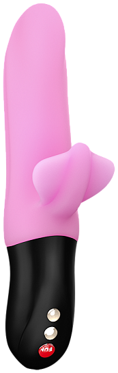 Вагинально-клиторальный пульсатор Bi Stronic Fusion, силикон, розовый