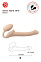 Безремневой страпон Strap-on-me из мягкого силикона, S, 24 см, телесный