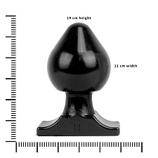 Большая пробка для анального секса ALL BLACK AB76, 11 мм