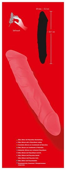 Фаллоимитатор двусторонний Bad Kitty Double Dong, 24 см