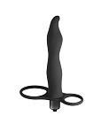 Вибронасадка для двойного проникновения Pure Passion Flirtini, черная