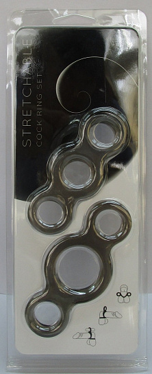 Набор эректильных колец Stretchable Cock Ring Set