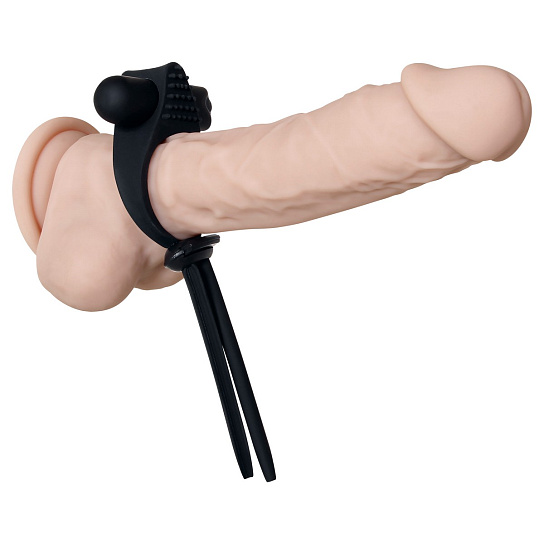 Эрекционное лассо с вибропулей Zero Tolerance Black Tie Affair