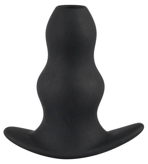 Анальная пробка-тоннель черная Tunnel Plug
