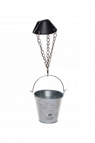 Утяжка на мошонку-парашют с грузом-ведерком Bucket
