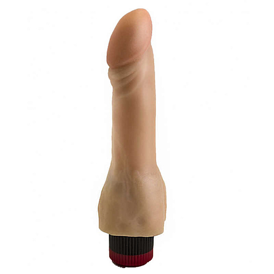 Вибромассажер реалистичный Биоклон, гладкий телесный 18,8 см