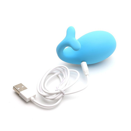 Вибратор-яйцо с пультом KisToy Doris, голубой