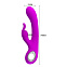Вагинальный вибромассажер с отростком Hot Rabbit