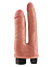 Анально-вагинальный вибратор реалистичный Double Penetrator, телесный