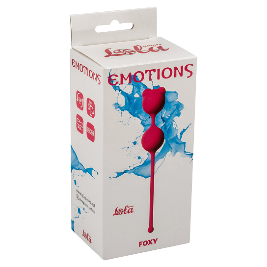 Вагинальные шарики Foxy для массажа интимных мышц, розовые