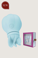 Стимулятор клитора и интимных зон тела с 5 насадками Adrien Lastic Caress Blue