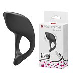 Эрекционное виброкольцо с клиторальным стимулятором PrettyLove Gemma