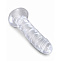 Прозрачный фаллоимитатор на присоске King Cock Clear 15,9 см