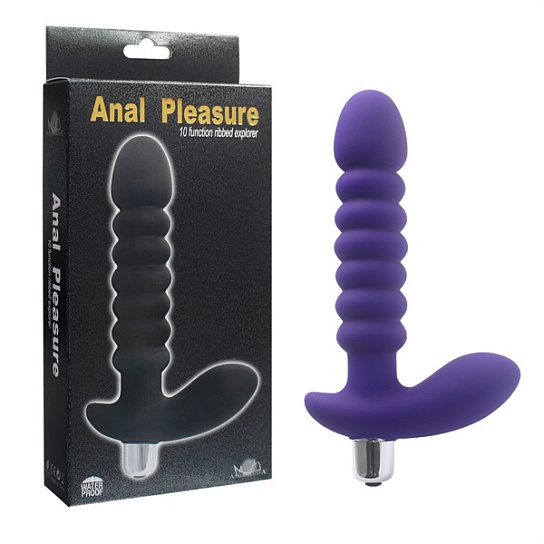 Анальная пробка из силикона, фиолетовая