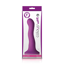 Изогнутый фаллоимитатор Colours Wave 6 Dildo Purple, фиолетовый 16,5 см