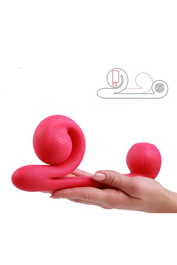 SnailV Вибромассажер для двойной стимуляции Snail Vibe розовый