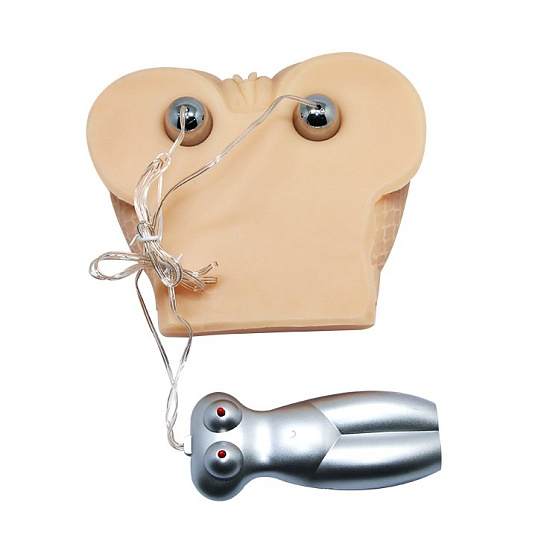 Мужской мастурбатор попка с двумя отверстиями с вибрацией