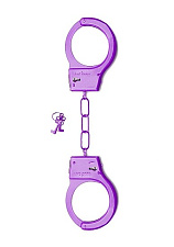 Металлические наручники SHOTS TOYS, фиолетовые