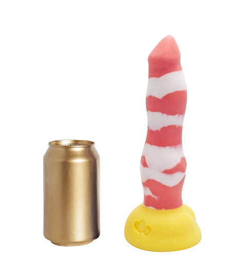 Фаллоимитатор Erasexa Лис Medium 20 см, бело-розовый