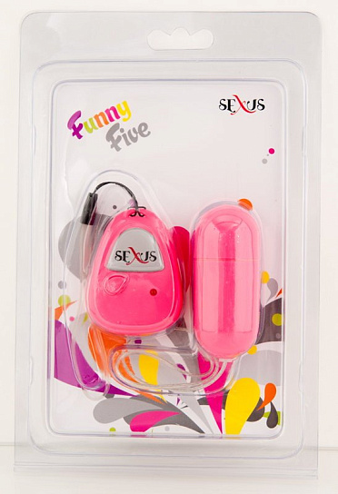 Яркое виброяйцо с пультом ДУ, розовое