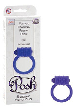 Эрекционное кольцо Posh Silicone Vibro Rings со встроенным вибратором, фиолетовое