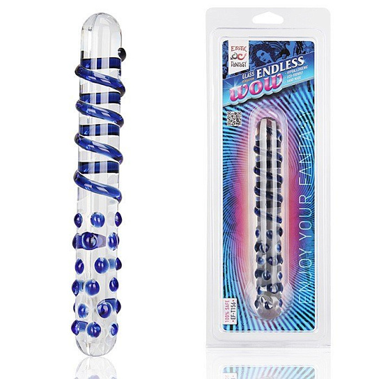Двусторонний жезл из стекла ENDLESS WOW, 20 см