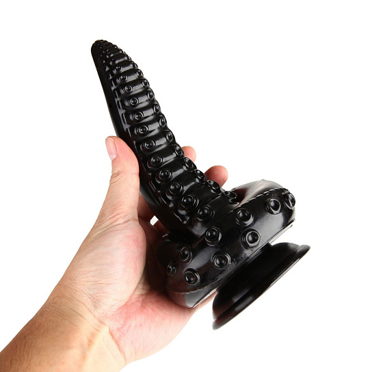 Анальный фаллоимитатор в виде свернутого щупальца X-Men, черный