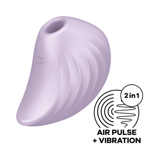 Вакуумно волновой стимулятор с вибрацией Satisfyer Pearl Diver, фиолетовый