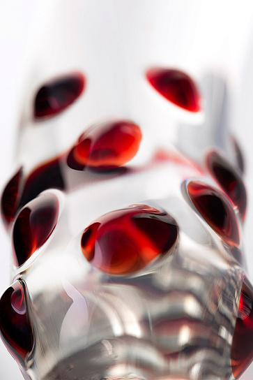 Двусторонний стеклянный фаллоимитатор, 19 см