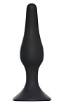 Силиконовая анальная пробка Slim Anal Plug размер XL, черная
