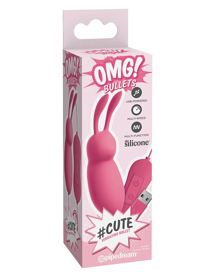 Вибропуля - кролик OMG Bullets Cute с мощным мотором