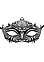 Металлическая маска с многочисленными узорами PRINCESS MASK