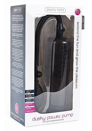 Помпа для члена, 21 см, черная