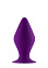Анальная пробка с основанием, фиолетовая