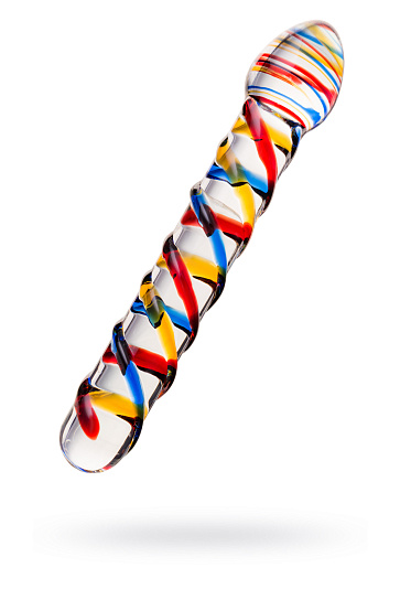 Стеклянный фаллос для вагинальной и анальной стимуляции 19,7 см