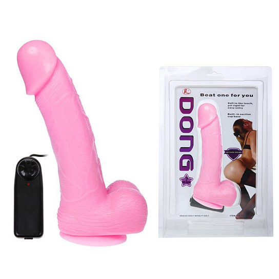 Вибромассажер Dong для женщин Baile розовый, 19 см