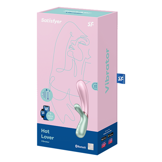 Вибратор-кролик с подогревом Satisfyer Hot Lover, зеленый