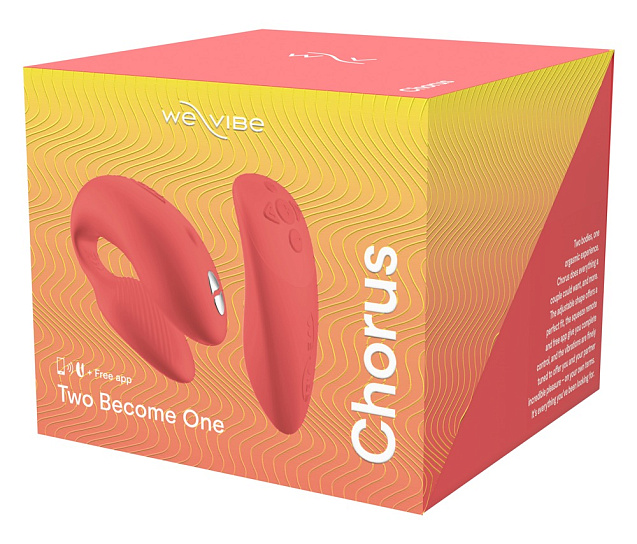Вибратор для пар We-Vibe Chorus, коралловый