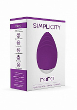 Мини-вибратор NANCI с10 виброрежимами, 10.5 см, пурпурный