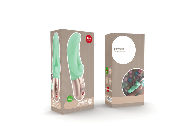 Вагинальный мини вибратор Cayona, 16см, зеленый