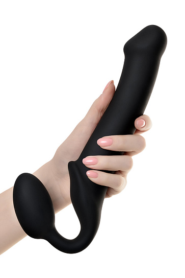 Безремневой страпон Strap-on-me, 25 см, черный