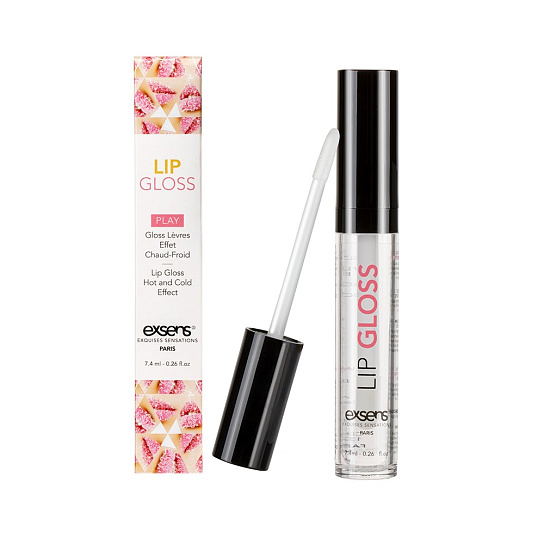 Блеск для губ с эффектом покалывания Exsens Strawberry Arousal Lip Gloss