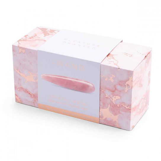 Массажер из камня Le Wand Crystal Wand, розовый
