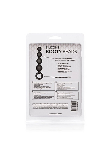Анальная елочка Booty Beads, черная