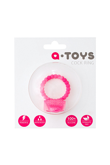 Виброкольцо на пенис с клиторальным стимулятором A-toys